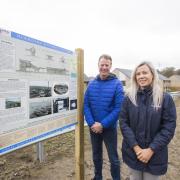 A board has been put up recognising the history of the former Denholme railway station