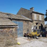 One of the farm buildings that will be converted