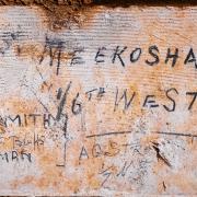 Sam Meekosha’s inscription at Naours. Pic: David Crossland