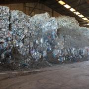 Waste stored at the site