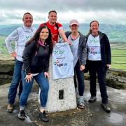 Yorkshire Building Society staff take on the Whirlow Walk challenge in the Peak District to raise funds for charity partner Age UK