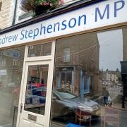 Pendle MP Andrew Stephenson's office in Barnoldswick