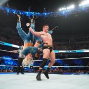 Ridge Holland battles Pretty Deadly on a recent episode of Smackdown