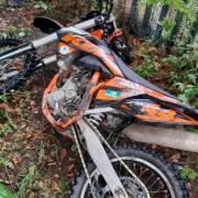 This stolen motorbike was recovered by police in Holme Wood