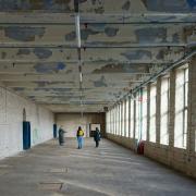 The space in Salts Mill that will be the new home for the Peace Museum