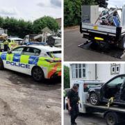 Images from the police operation in Otley