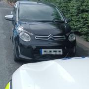 Police recovered this suspected stolen vehicle on Stott Terrace, Eccleshill