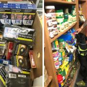 Police seized cigarettes and other illegal goods in two-week operation