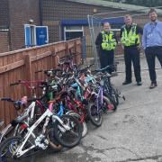 The police have donated 15 bikes to children at a school in Holme Wood