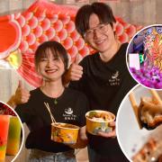 Husband and wife Zore Tong and Hannah Zhang, owners of  Moon Tea Chinese Cafe in Apperley Bridge