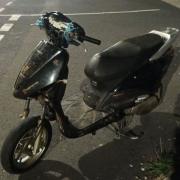 The suspected stolen moped that police recovered