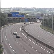 Photo of the M62 between Junction 25 and Junction 26, taken shortly after police reopened the motorway