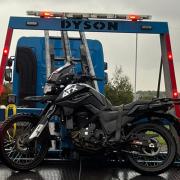 A motorbike rider was arrested on suspicion of the theft of a motor vehicle in Buttershaw.