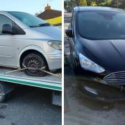 Fourteen vehicles were found with no tax in a police day of action in Heaton, Bradford