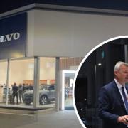 The new Volvo showroom on Canal Road and managing director Duncan Chapman