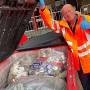 Wibsey man Dave Anderson has been hailed as Railway's Mr Recycling.
