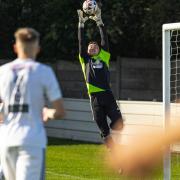 George McMahon was outstanding in goal for Albion as they made it through in the FA Vase.