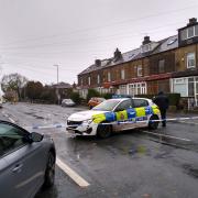 The police scene on Bierley Lane