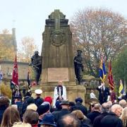 Hundreds gathered at Bradford Cenotaph for the Remembrance Service in 2022
