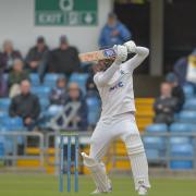 Will Fraine batting for Yorkshire against Warwickshire in a County Championship fixture from 2022.