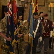 Members of the Armed Forces and cadets were at the service