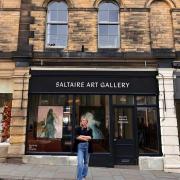Nina Hunter at the newly opened Saltaire Art Gallery
