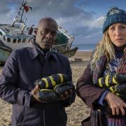 Paterson Joseph as Samuel and Daisy Haggard as Janet in Boat Story
