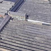The roof of the section of Lister Mills that will be covered in solar panels