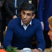 Prime Minister Rishi Sunak meets with small business owners from Sunny Bank Mills, at The Emma White Jewellery Studio in Sunny Bank Mills, in Farsley