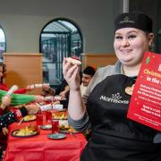 Bradford-based Morrisons is holding Christmas parties at its cafes