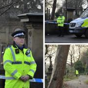 Police are investigating the scene of a serious sexual offence at Whitcliffe Cemetery in Cleckheaton.