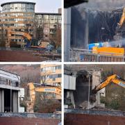 Demolition has begun at the former HMRC building in Shipley.