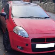 The red Fiat that was seized
