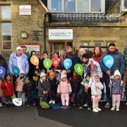 Staff and parents at Community Works Nursery & Children's Centre in Undercliffe