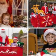 A donation helped Santa arrive by sleigh to attend breakfasts with children in Buttershaw.