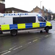A cordon is in place on Tofts Road, Cleckheaton, this morning.