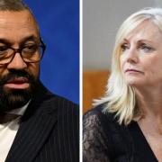 Home Secretary James Cleverly and West Yorkshire Mayor Tracy Brabin