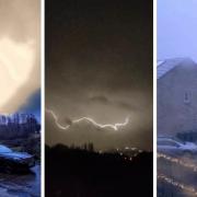 Philip Ramsden of Oakenshaw, Paul Dalton and Abbie Martin of Tyersal captured these photos of lightning strikes tonight.