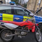This motorbike was recovered by police on Oddy Street, in Tong, Bradford