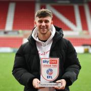 Jake Young has twice been named League Two player of month