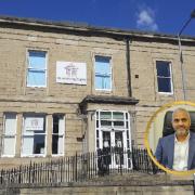 Manningham Housing Association's head office, and inset, Ulfat Hussain