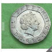 The rare 20p with error on sold for 350x its face value.