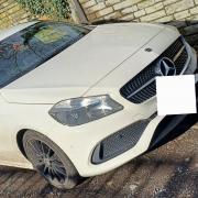 The stolen Mercedes was recovered in Shipley.