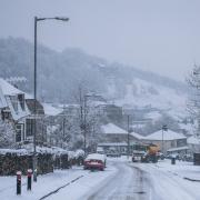 A gritter on Gaisby Lane during previous heavy snowfall