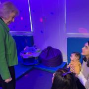 Andrea Leadsome in one of the sensory rooms