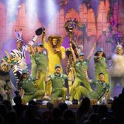 The cast of Madagascar the Musical, which is showing at The Alhambra until Sunday.