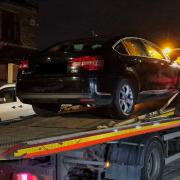 Police from Windhill and Wrose seized this black Citroen