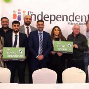 Some of the independent candidates at their campaign launch