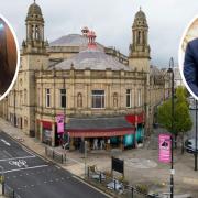 Joshua Clark, 21 (left) and Haidar Shah, 19 (right) died after a stabbing outside Maggie's nightclub in Commercial Street, Halifax. Picture shows police activity near Victoria Theatre