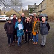 Cottingley residents and Councillors at the car park on Skirrow Street - which bradford Council has proposed to sell